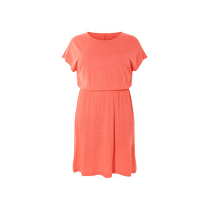 ESMARA Linnen damesjurk (Koraal, 3XL (56/58))