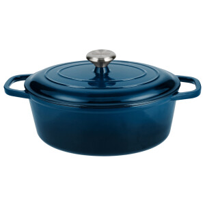 SILVERCREST Gietijzeren braadpan, Ø29 cm (Blauw)