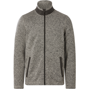 ESMARA MEN Heren gebreid fleecevest (Beige/bruin, XXL)