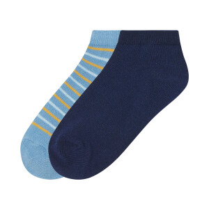 pepperts! 2 paar kinder sokken (Blauw, 27-30)