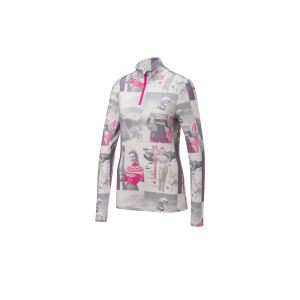 CRIVIT Dames skipully Glamour (Wit/lichtroze, M (40/42))