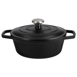 SILVERCREST Gietijzeren braadpan, Ø24 cm (zwart)