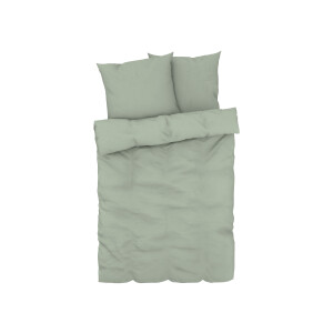 LIVARNO home Satijnen dekbedovertrek 240 x 220 cm (Groen)