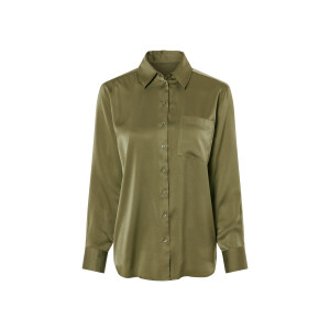 esmara Satijnen dames blouse (38, Groen)