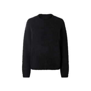 ESMARA Dames pluche trui (Zwart, XS (32/34))