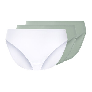 esmara 3 dames slips (Mint/wit, XS (32/34))