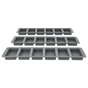 SILVERCREST Siliconen bakvormen (Reepvormen set van 3)