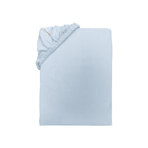 TOM TAILOR Jersey-hoeslaken, 90-100 x 200 cm. (Lichtblauw)