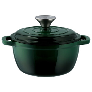 SILVERCREST Gietijzeren pan 16 cm 1,3 L (Groen)