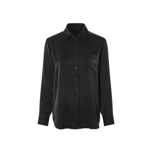 esmara Satijnen dames blouse (40, Zwart)