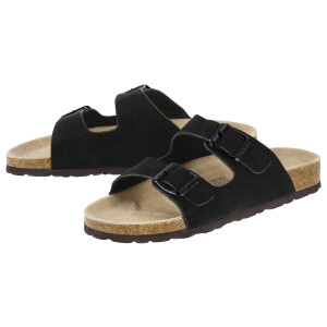 ESMARA Leren dames slippers (Zwart, 39)