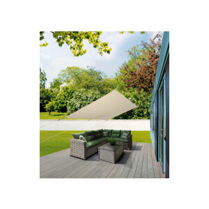 LIVARNO home Schaduwdoek (rechthoekig/beige)