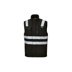 PARKSIDE PERFORMANCE Heren softshell bodywarmer, reflecterend (Zwart, L)
