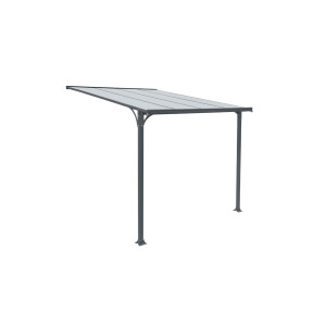HOME DELUXE Voordeur luifel CUBIS, verschillende maten. (L 294 x 150 cm, Antraciet)