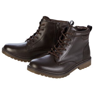 LIVERGY Leren heren schoenen (Bruin, 42)