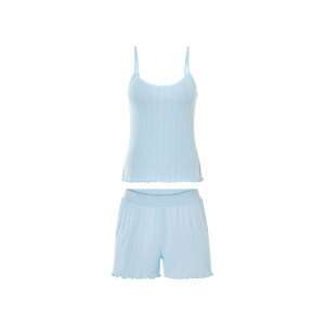 esmara Korte dames pyjama (Blauw, XS (32/34))