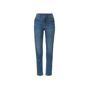 esmara Dames jeans - Straight fit (34, kort, Blauw)
