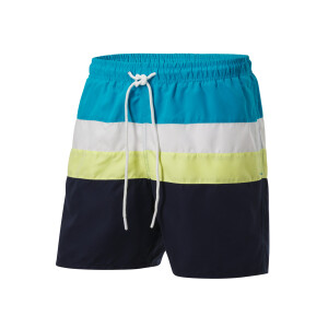 CRIVIT Heren zwembroek (blauw/wit/geel, XL)