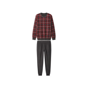 esmara Men Fleece heren pyjama (Antraciet, S (44-46))