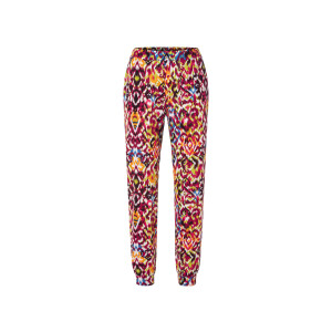 esmara Dames zomerbroek (Rood/oranje/blauw, XS (32/34))