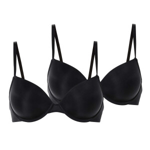 esmara 2 dames BH&apos;s (Zwart, 75B)