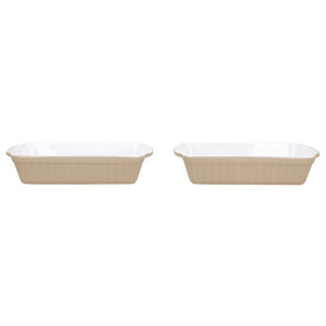 SILVERCREST Ovenschaal (2 kleine, beige)