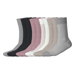ESMARA 10 Paar sokken (roze/wit, 35-38)