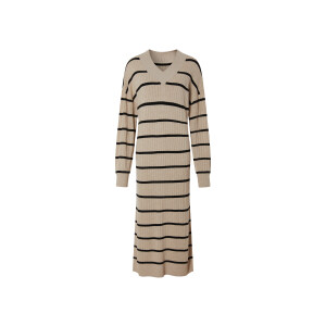 ESMARA Dames midi-gebreide jurk (Beige, S (36/38))