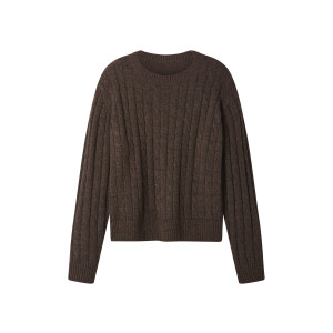 esmara Gebreide dames trui (Bruin, L (44/46))