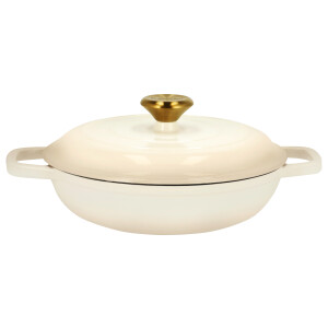 SILVERCREST Gietijzeren hapjespan, Ø25 cm (Beige)
