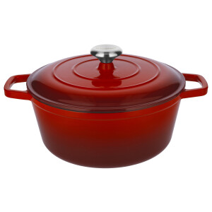 SILVERCREST Gietijzeren pan, Ø27 cm (Rood)