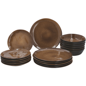 SILVERCREST Serviesset, 18-delig (Bruin)