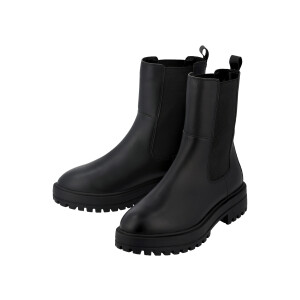 esmara Leren dames laarzen (Zwart, 36)