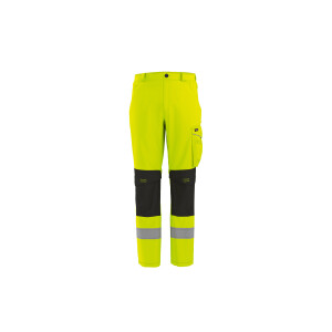 PARKSIDE PERFORMANCE Heren softshell werkbroek, reflecterend (Geel, 56)