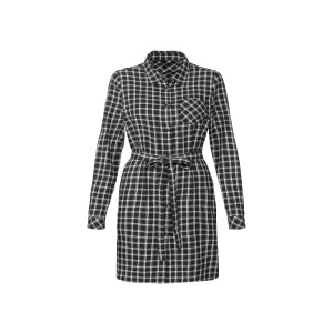 ESMARA Dames flanellen blouse (Geruit/zwart/wit, 34)