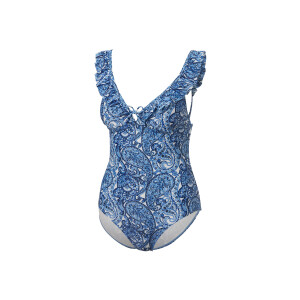 CRIVIT Dames badpak (Blauw/wit, 40)