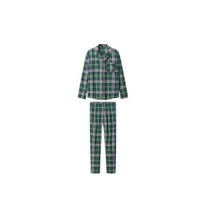 esmara Flanellen dames pyjama (Groen, XS (32/34))