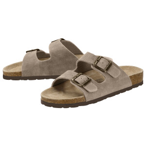 ESMARA Leren dames slippers (Beige, 40)