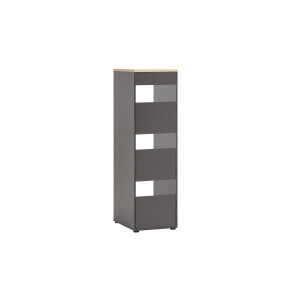 Schildmeyer Kast Solea (3 vakken, hoogte 154 cm, Antraciet)
