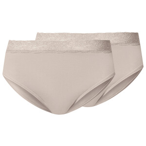 esmara Set van 2 dames onderbroeken (Beige, XL(48/50))