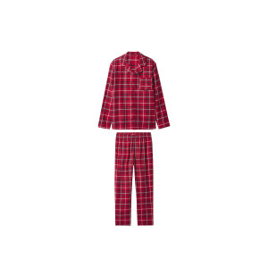esmara Men Flanellen heren pyjama (Rood, L)