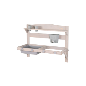 roba Houten speelgoed keuken om op te hangen (85x35x65, Grijs)