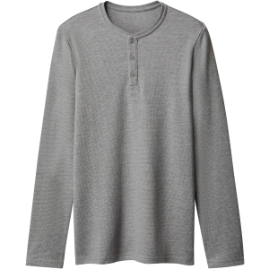 esmara Men Heren longsleeve (Grijs, L)
