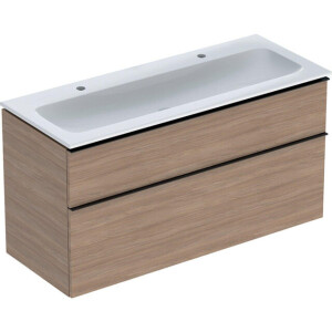 Geberit iCon badkamermeubelset 120x63x48cm 2 lades met softclose Spaanplaat Eiken 502.338.jh.1