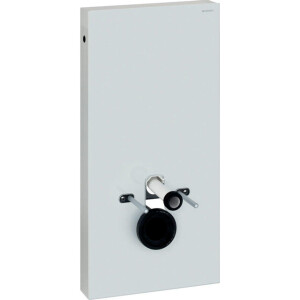 Geberit Monolith module voor wandcloset h101 glas wit aluminium 131.021.si.5
