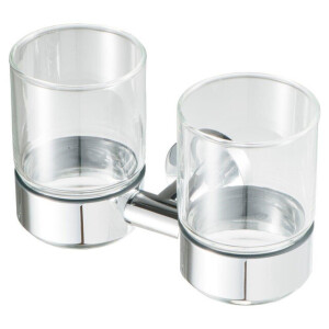 Geesa Nemox Glashouder met glas dubbel Chroom 916522-02