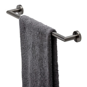 Geesa Nemox Handdoekrek 49.9cm Zwart metaal geborsteld 916507-09-45