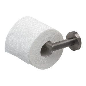 Geesa Nemox Toiletrolhouder / Reserverolhouder Zwart metaal geborsteld 916509-09