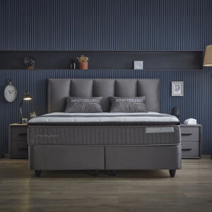Boxspring 90x200 Cm 2 Kastjes Geen Dekbed Discounter - Dekbed-Discounter.nl