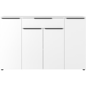 GERMANIA Dressoir Milaan Dressoir met een lade en 4 deuren, in grafiet & wit beschikbaar